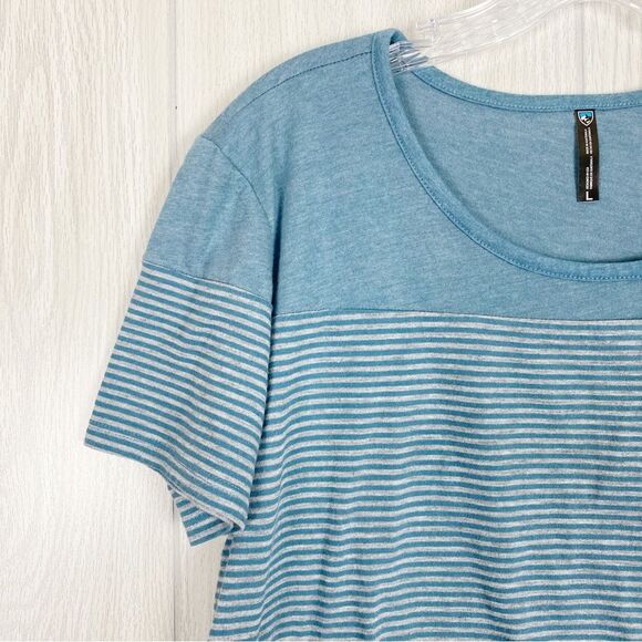 *Kuhl Blue Striped Short Sleeve Tee* - Picture 5 of 10
